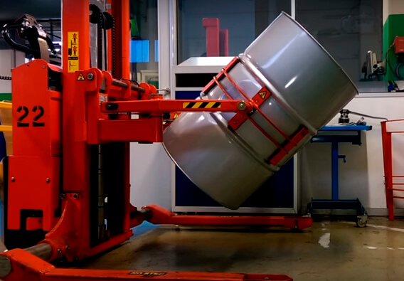 电动桶类翻转车