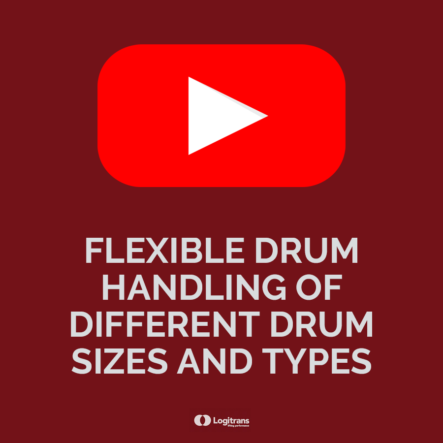 Flexible drum handling of different drum sizes and types